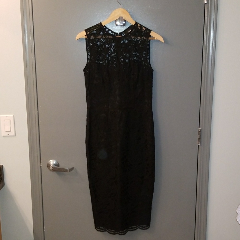 Black lace dress